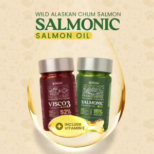 PROMO (ISI 10) Olive Care Minyak Ikan Kucing SALMONIC Salmon Fish Oil dan VISCO Omega Oil Gemuk Bulu Lebat Anti Rontok Imun Kitten GPO