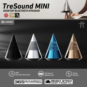 TRETTITRE TreSound MINI Desktop BlueTooth Speaker 360ᵒ Acoustic Structure