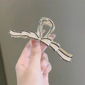 Bướm Lớn Nút Thắt Tóc Phong Cách Mới Phía Sau Não Kẹp Tóc Cá Mập Kẹp Hàn Quốc Tối Giản Phụ Kiện Tóc Cao Cấp