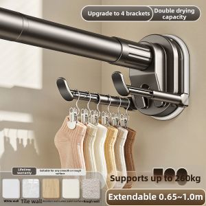 WEILAISHI | Adjustable No-Drill Stainless Steel Drying Rack