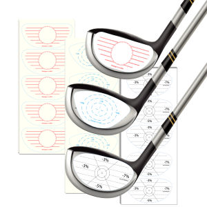Golf Impact Tape Labels 125Pcs Golf Club Impact Stickers for Woods Analysis Golf Training Aids for Swing Practice
