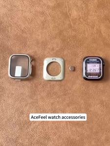 Screen Protector Cover for Watch 46mm 44mm 45mm 40mm 41mm Hard PC Front Rear Bumper Case iwatch 10 9 8 7 6 Change To Ultra