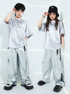 Modern Dance Practice Suit Childrens Hip Hop Performance Costume Loose Fit Jazz Dancewear Polyester Material Youth Friendly