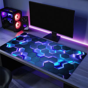 Tấm Lót Chuột Chơi Game Cỡ Lớn Màu Đỏ Xanh Gradient Chống Trơn Trượt Viền May Chắc Chắn Dành Cho Game Thủ Và Làm Việc Văn Phòng