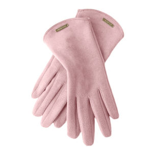 Women Touch Screen Gloves Autumn Winter Keep Warm Mittens Thin Suede Solid Cycling Drive Suede Fabric Elegant Windproof
