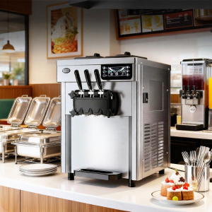 Commercial Automatic Soft Serve Ice Cream Machine Small