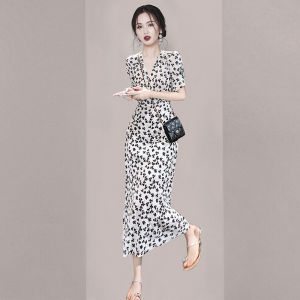 Elegant Stylish French Style Floral Summer Dress