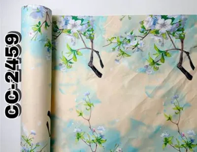 Canadian Cotton Premium FLORALS AND LEAVES TELA PER YARD 94-96in width