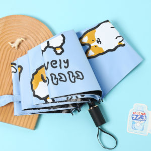 Thick Black Jiao UV Protection Cartoon Sun Umbrella