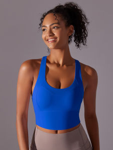 Nessaj Cao Hỗ Trợ Áo ngực thể thao Phụ Nữ tập thể hình Áo Ngực đan chéo sau lưng áo ngực tập Yoga thể thao thân trên Chạy Bộ Pilates Aerobic áo ba lỗ