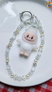 Labubu Crystal Handphone Wristlet / Keychain (2 Types to Choose)