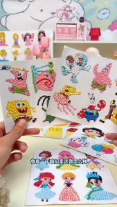 DIY 5D Diamond Painting Sticker Karakter Princess Superhero Pony Set A