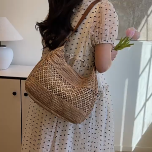 กระเป๋าสาน Muse (A554) กระเป๋าสะพายข้างสำหรับผู้หญิง กระเป๋าถือสำหรับผู้หญิง