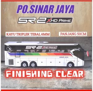 Miniatur Bus PO.SINAR JAYA NEW SR2 XHDPRIME Tronton Mainan Terbaru Hadiah Ultah Anak