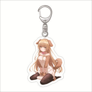 Bandai | 55MM Shiina Mahiru & Shirakawa Chitose Anime Acrylic Móc Khóa Kawaii Quà Tặng Giáng Sinh Thiên Thần Nhà Bên Làm Hư Hại Tôi Hình Xấu Xí