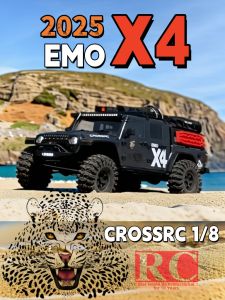 CROSSRC | RC Climbing Car 1/8 Radio Controlled 4WD Brushless