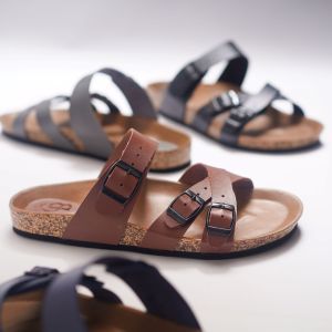 DEXTER by: Christian Bale Sandal Slop Pria Distro Sendal Casual Pria Gesper Birken Kekinian