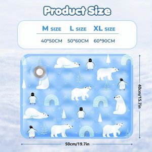 Pet Cooling Pad Dry Ice Pet Cool Pad Water Injection Cooling Dog Beds Keep Your Pet Cool Waterproof Wear Resistant For Dogs&Cats