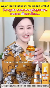 Serum Vitamin C Dan Collagen 30ml BPOM-Vitamin C serum/Collagen serum/Mencerahkan & Pudarkan Bintik Hitam /Melembabkan Menutrisi Kulit Anti Kusam