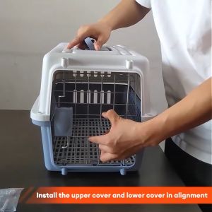 cat carrier cage Cat Travel Case Convenient Cat Cage Outdoor Carrying Sturdy Airline Case Cat Cage Large Space Convenient Portable Cat Cage