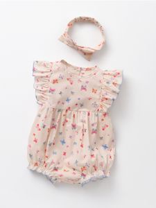 ชุดคลุมศีรษะเด็กผู้หญิงฤดูร้อน เสื้อคลุมแบบสวมหัวแขนกุด วันเกิดครึ่งเดียว ชุดคลุมศีรษะ ชุดเด็กวัยเตาะแตะ สไตล์เจ้าหญิง