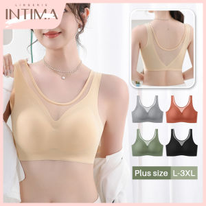 INTIMA Womens Bra Plus Size Bra Comfortable Wireless Push Up Seamless Bralettes Everyday Bra