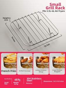 MAGIC KITCHEN | Square Frying Oven Tray 304 Stainless Steel