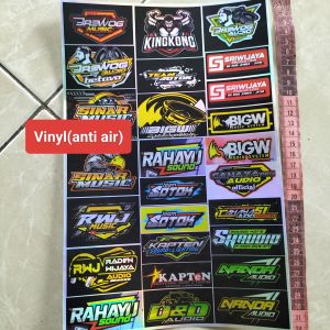 Stiker Sound System | Stiker Audio | Stiker Sound System Audio | Stiker Anti Air | Stiker Bahan Vinyl | Stiker Hologram