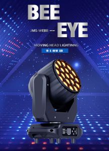 Original SHEHDS LED Wash 19X40W RGBW Moving Head Light for Disco Ball Dancing Lights DJ Equipment Church Wedding Concert Theater Performance Stage