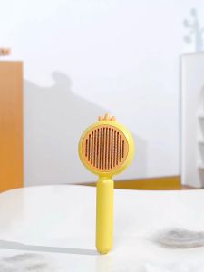 Chick Pet Comb Cat Dog Hair Remover Floating Massage Self-Cleaning Hair Brush
