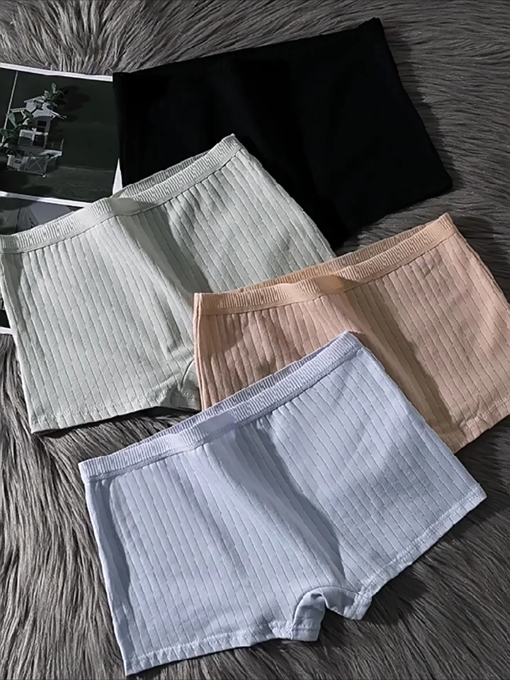 3PCS Seamless Panty For Women Cotton Boxer Shorts 2026 Korean Version Safety Bottom Pants