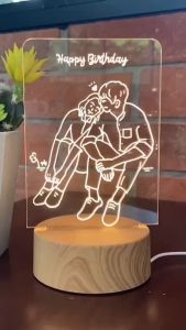 เคยเพื่อนฝั่งหน้าใหม่ โคมไฟตั้งโต๊ะ พื้นผ้าใหญ่สมัย ภาพวาดลายเส้น ส่งรูปทางแชทของขวัญวันรับปริญญา ของขวัญเกิด ของขวัญให้แฟน