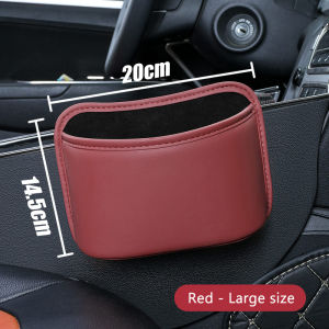 SEAMETAL Car Seat Back Organizer Pu Leather Waterproof Wear-Resistant Storage Bag Universal Stable Car Side Door Cup Holder