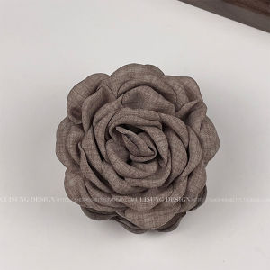 Rose Flower Hair Clip Womens New Back of Head Camellia Hair Gripper High-End Feeling Hair Accessories Ladies Hairpins