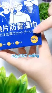 Set 100 Khăn lau kính Nano khăn giấy chống bám hơi nước giấy lau kính chống mờ sương mồ hôi chống nhờn