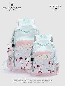 Adorable Sausage Dog Printed Backpack Large Capacity Double Shoulder Bag for Junior High School Students New 2025 Model School Bag