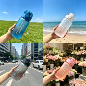 550ML Space-Themed Water Bottle with Anti-Slip Lid & Handle - Durable Plastic Leak-Proof Design for Outdoor Sports Camping
