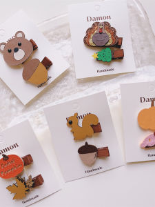 Cartoon Hair Accessories for Girls Baby Girl Hair Clips Autumn Winter New Style Childrens Hair Decorations Baby Hair Clips