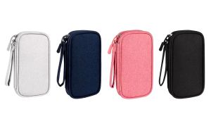 Travel Digital Storage Box Double Layer Waterproof Electronic Organizer Bag For Charging Cable Cell Phone Power Bank