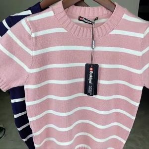 Áo Len Ngắn Tay Mùa Hè SUKIYA Chất Len Mềm Mại Thoáng Mát AL69