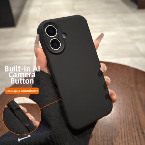 AO.HU | True Liquid Silicone Case Full Body Camera Button Air New Model Magnetic Charging High-grade Gray