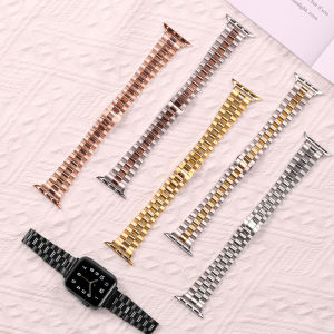 Small Waist Stainless Steel Strap For Apple Watch Band 44mm 40mm 45mm 41mm Woman Metal Butterfly Link Bracelet i Watch Series 8 7 10 6 SE 5 4 3 2 1 42mm 38mm
