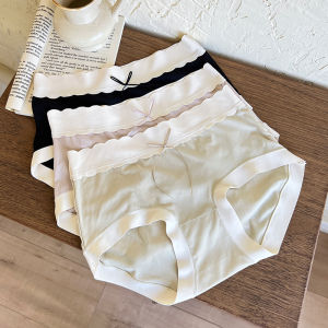Modal ต้านเชื้อแบคทีเรียที่สะดวกสบาย ผู้หญิง เอวกลาง กางเกงใน ชุดชั้นในคละ 3 ชิ้น ระบายอากาศได้ดี Ladies Inner กางเกง