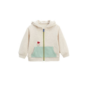 white wheat | Kids Hooded Jacket For Autumn
