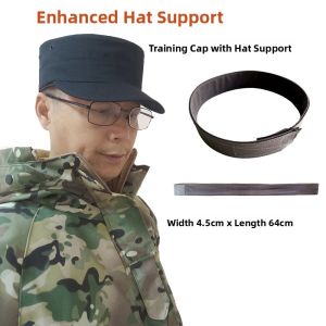 Tactical Military Green Training Cap Wide Head Circumference Outdoor Baseball Hat Flat Top Mens Style Casual Breathable Wear