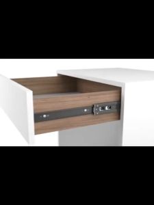 1 Pair 2Pcs Drawer Guide Slide Rail Three-Section Guide 10/16/18/20 Inch Drawer Roller Drawer Slider