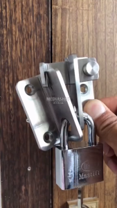 Grendel sliding door stenlis / overpal pintu geser gembok kunci slot