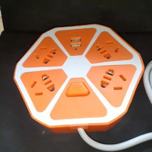 G780 ORIGINAL STOP KONTAK SAKLAR 2 PORT USB SEGI PERSEGI Colokan socket listrik 4 lubang 1.5 METER S