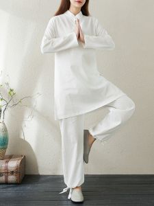 Bộ Đồ Thiền Trung Hoa Dành Cho Nữ Bộ Quần Áo Lễ Phật Bộ Quần Áo Thiền Định Bộ Quần Áo Dân Gian Bộ Quần Áo Dài Tay Thường Ngày