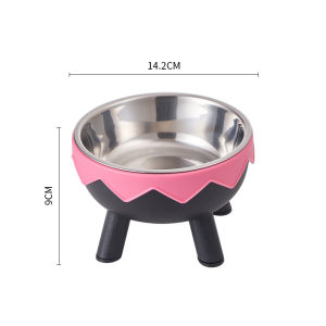 Stainless Steel Pet Bowl for Cats And Dogs Large Capacity Anti-Flip High Foot Design Neck Protection Slow Feeder Bowl for Pets